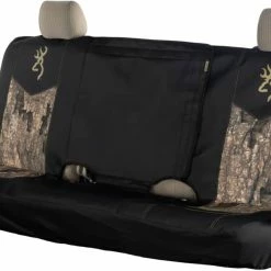 Browning Buckmark Branding Realtree Camo Bench Seat Cover, Black & Camo