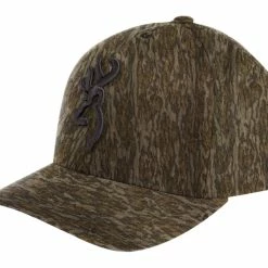 Browning CuPPed UP Bottomlands Hunting Baseball CaP With Adjustable Closure, Mossy Oak Camo