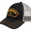 Browning DePuty Hunting Mesh Back Baseball CaP With Adjustable Closure, Black/Gold/Grey