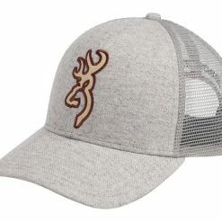 Browning Derby Mesh Back Cap, Grey