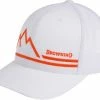 Browning Mountain Peak Hunting Mesh Back Baseball CaP With Adjustable Closure, White/Orange