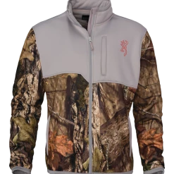 Browning Unisex High Pile Hunting Jacket With ZiPPered Hand Warmer Pockets, Camo