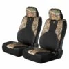 Browning Buckmark Branding RealTree Camo Seat Cover, Black & Camo, 2-pk