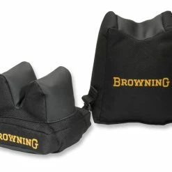 Browning Synthetic Fabric Hunting Gun Shooting Rest, Black, 2-pc